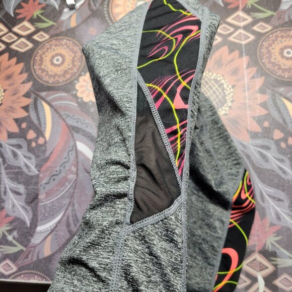 The Original Riva USA Small / Medium Heathered Gray Pull On Capri Leggings - Picture 6 of 8